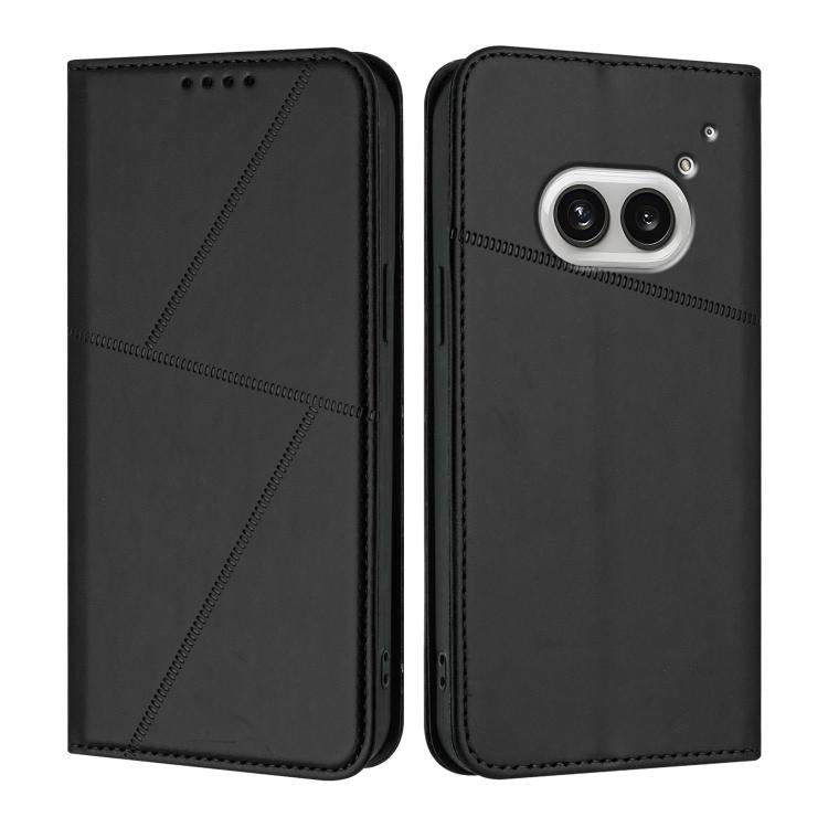 Strong Magnetic Frosted Flip Leather Phone Case, For Nothing Phone 4a Pro, For Nothing Phone 4a, For Nothing Phone 3a, For Nothing Phone 3a Pro, For Nothing Phone 2a, For Nothing Phone 2, For Nothing Phone 1