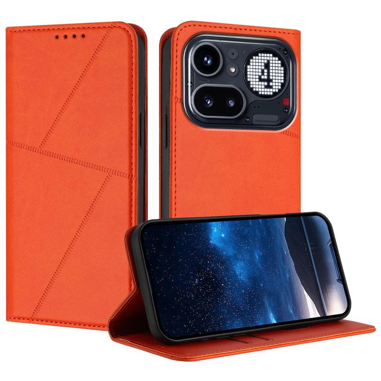 Strong Magnetic Frosted Flip Leather Phone Case, For Nothing Phone 4a Pro, For Nothing Phone 4a, For Nothing Phone 3a, For Nothing Phone 3a Pro, For Nothing Phone 2a, For Nothing Phone 2, For Nothing Phone 1