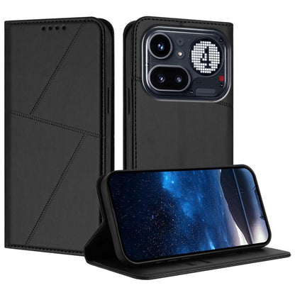 Strong Magnetic Frosted Flip Leather Phone Case, For Nothing Phone 4a Pro, For Nothing Phone 4a, For Nothing Phone 3a, For Nothing Phone 3a Pro, For Nothing Phone 2a, For Nothing Phone 2, For Nothing Phone 1