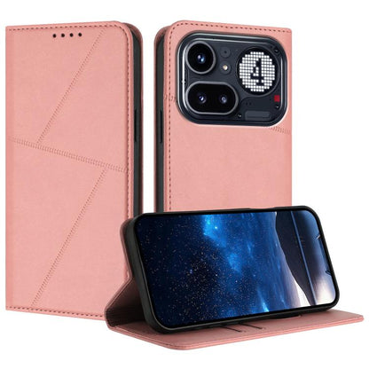 Strong Magnetic Frosted Flip Leather Phone Case, For Nothing Phone 4a Pro, For Nothing Phone 4a, For Nothing Phone 3a, For Nothing Phone 3a Pro, For Nothing Phone 2a, For Nothing Phone 2, For Nothing Phone 1
