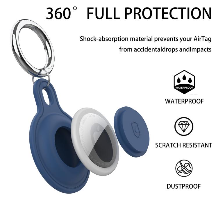 IP68 Waterproof Protective Case with Keychain, For AirTag 2nd Gen / AirTag 1st Gen