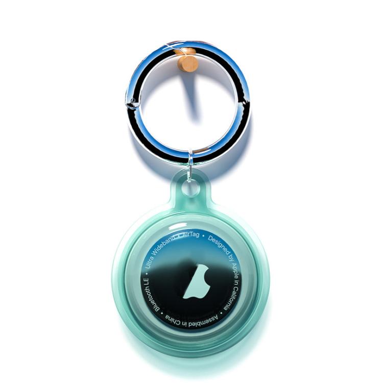 TPU Waterproof Protective Case with Keychain, For AirTag 2nd Gen / AirTag 1st Gen