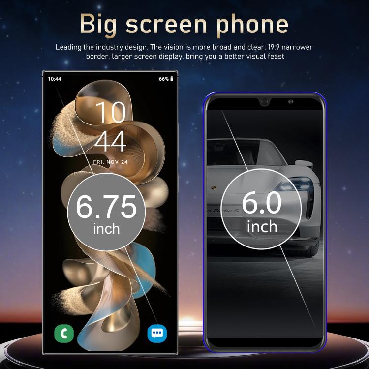 S24 Ultra / S7, 4GB+128GB, 6.75 inch Android 10 MTK6750 Octa Core, Network: 4G, Dual SIM, EU Plug, US Plug, UK Plug, AU Plug