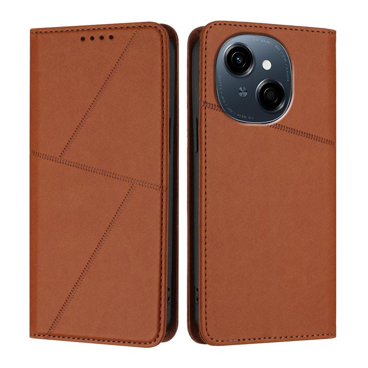 Strong Magnetic Frosted Flip Leather Phone Case, For Tecno Spark Go 2025 / Pop 9 4G, For Tecno Camon 30S, For Tecno Pova 6 Neo 5G / Spark 30 5G, For Tecno Spark 30 Pro, For Tecno Spark 30 4G, For Tecno Spark Go 5G 2025 / Hot 60i 5G, For Tecno Spark 30C...