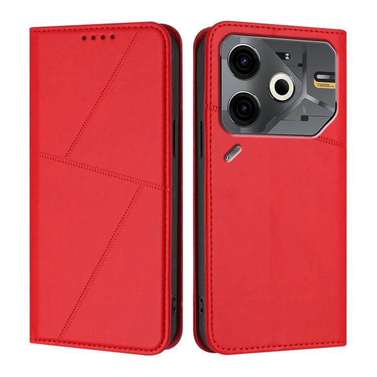 Strong Magnetic Frosted Flip Leather Phone Case, For Tecno Spark Go 2025 / Pop 9 4G, For Tecno Camon 30S, For Tecno Pova 6 Neo 5G / Spark 30 5G, For Tecno Spark 30 Pro, For Tecno Spark 30 4G, For Tecno Spark Go 5G 2025 / Hot 60i 5G, For Tecno Spark 30C...