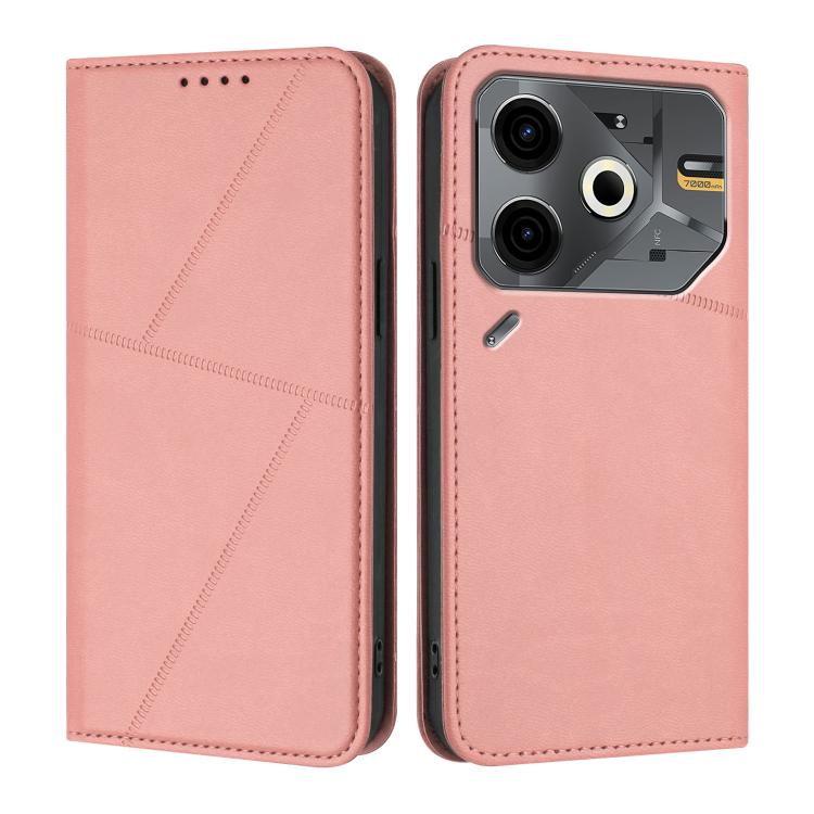 Strong Magnetic Frosted Flip Leather Phone Case, For Tecno Spark Go 2025 / Pop 9 4G, For Tecno Camon 30S, For Tecno Pova 6 Neo 5G / Spark 30 5G, For Tecno Spark 30 Pro, For Tecno Spark 30 4G, For Tecno Spark Go 5G 2025 / Hot 60i 5G, For Tecno Spark 30C...