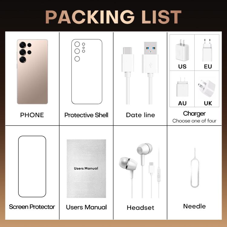 S25 Ultra / B9, 2GB+16GB, 6.75 inch Android 8.1 MTK6739 Quad Core, Network: 4G, Dual SIM, EU Plug, US Plug, UK Plug, AU Plug