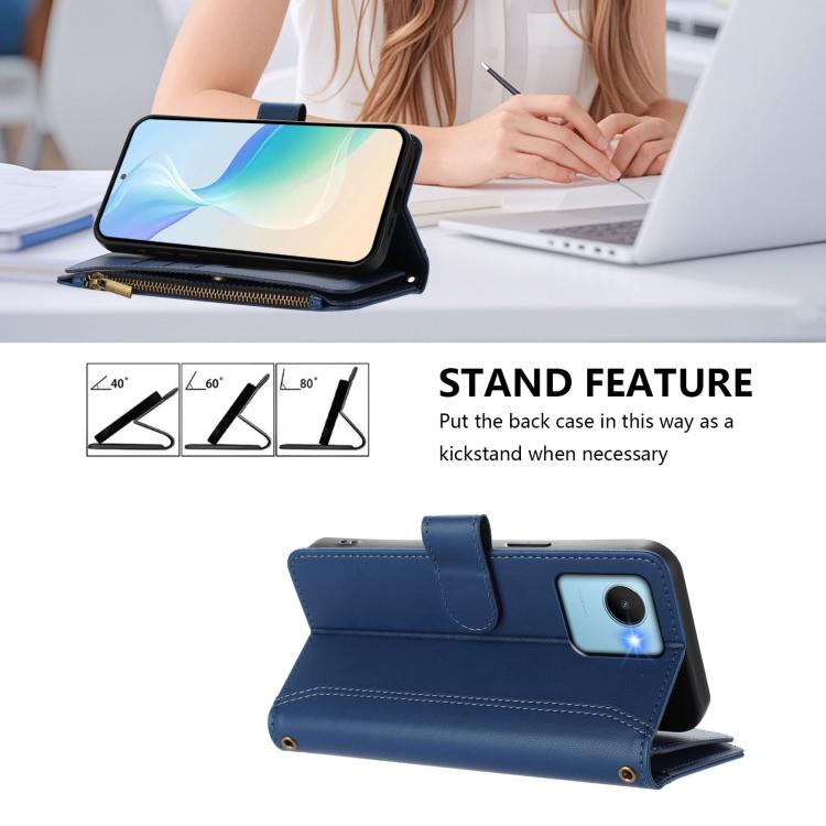Magnetic Closure 9 Card Slots Zipper Leather Case with Hand Strap, For Realme C30 4G / Narzo 50i Prime / C30S, For Realme GT NEO 3T, For Realme 9 Pro+ 5G / Narzo 50 Pro, For Realme GT Neo3, For Realme V13 5G / Q3 5G / Q3i 5G, For Realme 9 Pro 5G Global...