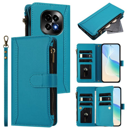 Magnetic Closure 9 Card Slots Zipper Leather Case with Hand Strap, For Realme Narzo 80 Pro, For Realme Narzo 80X, For Realme P3 Ultra 5G  Global, For Realme P3 5G Global, For Realme P3 Pro 5G  Global, For Realme 14 Pro+ 5G, For Realme 14 Pro 5G India  ...