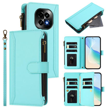 Magnetic Closure 9 Card Slots Zipper Leather Case with Hand Strap, For Realme Narzo 80 Pro, For Realme Narzo 80X, For Realme P3 Ultra 5G  Global, For Realme P3 5G Global, For Realme P3 Pro 5G  Global, For Realme 14 Pro+ 5G, For Realme 14 Pro 5G India  ...
