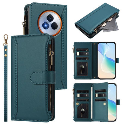 Magnetic Closure 9 Card Slots Zipper Leather Case with Hand Strap, For Realme Narzo 80 Pro, For Realme Narzo 80X, For Realme P3 Ultra 5G  Global, For Realme P3 5G Global, For Realme P3 Pro 5G  Global, For Realme 14 Pro+ 5G, For Realme 14 Pro 5G India  ...