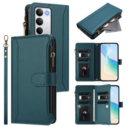 Magnetic Closure 9 Card Slots Zipper Leather Case with Hand Strap, For Realme 16T 5G Global, For Realme C83 5G India/C85 5G, For Realme P4 Power 5G, For Realme Note 80 4G Global, For Realme 16 5G Global, For Realme 16 Pro+ 5G Global                    ...