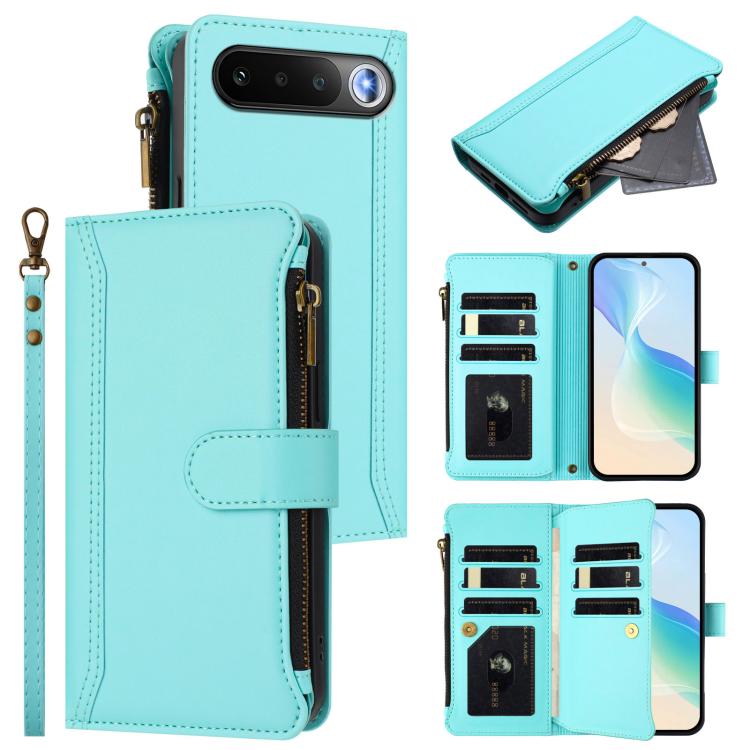 Magnetic Closure 9 Card Slots Zipper Leather Case with Hand Strap, For Realme 16T 5G Global, For Realme C83 5G India/C85 5G, For Realme P4 Power 5G, For Realme Note 80 4G Global, For Realme 16 5G Global, For Realme 16 Pro+ 5G Global                    ...