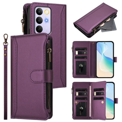 Magnetic Closure 9 Card Slots Zipper Leather Case with Hand Strap, For Realme 16T 5G Global, For Realme C83 5G India/C85 5G, For Realme P4 Power 5G, For Realme Note 80 4G Global, For Realme 16 5G Global, For Realme 16 Pro+ 5G Global                    ...