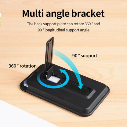 Magnetic Foldable 360 Degree Rotating Bracket Card Bag, Magnetic Foldable