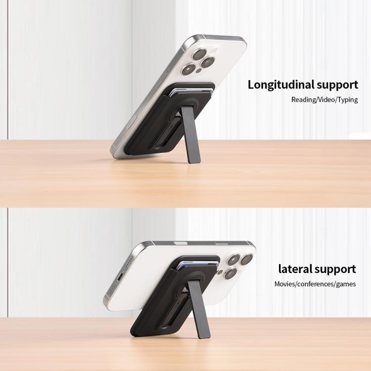 Magnetic Foldable 360 Degree Rotating Bracket Card Bag, Magnetic Foldable