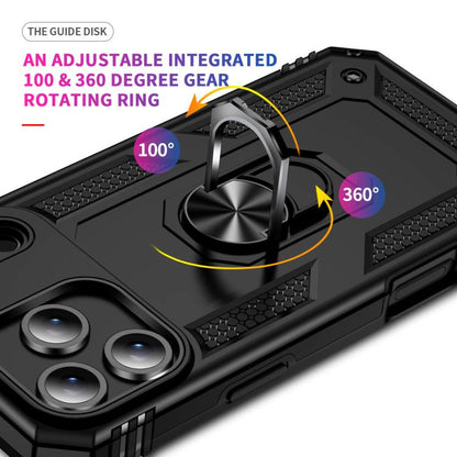 Shockproof TPU Hybrid PC Phone Case with Holder, For iPhone 18 Pro / 17 Pro, For iPhone 18 Pro Max / 17 Pro Max, For iPhone 17, For iPhone 17 Air