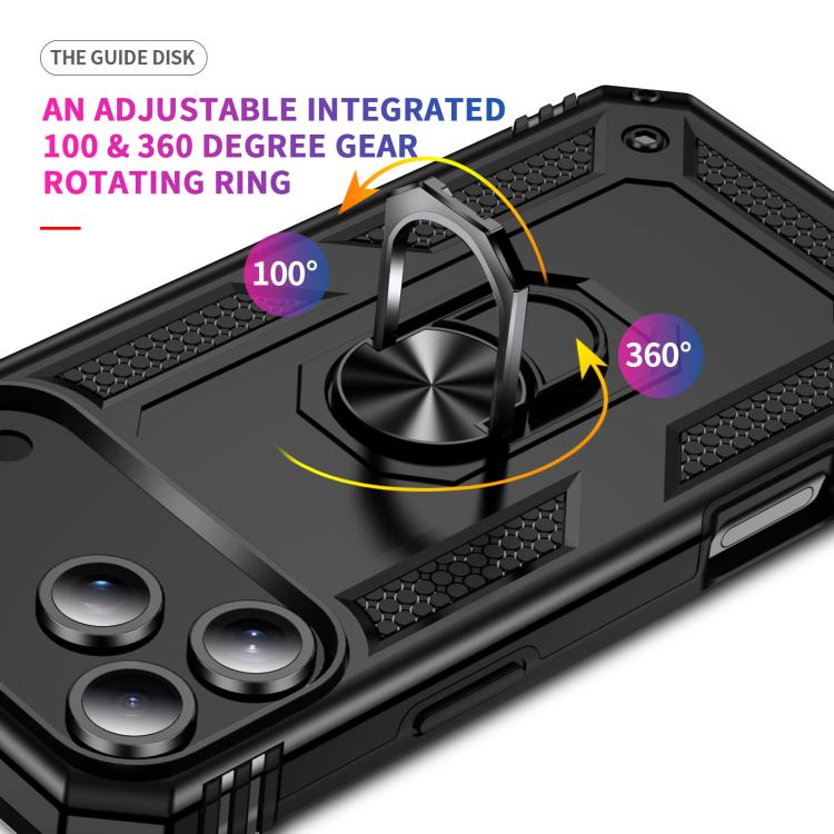 Shockproof TPU Hybrid PC Phone Case with Holder, For iPhone 18 Pro / 17 Pro, For iPhone 18 Pro Max / 17 Pro Max, For iPhone 17, For iPhone 17 Air