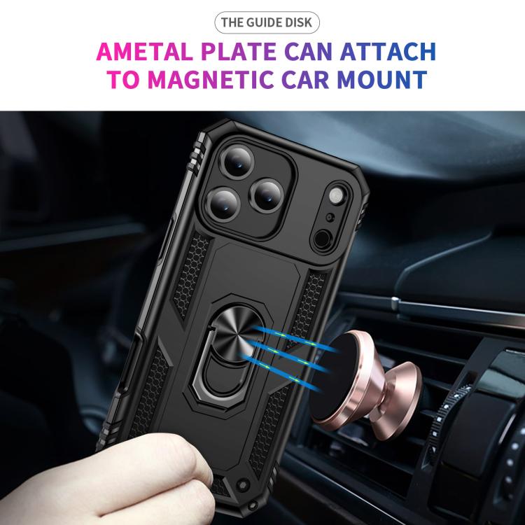 Shockproof TPU Hybrid PC Phone Case with Holder, For iPhone 18 Pro / 17 Pro, For iPhone 18 Pro Max / 17 Pro Max, For iPhone 17, For iPhone 17 Air