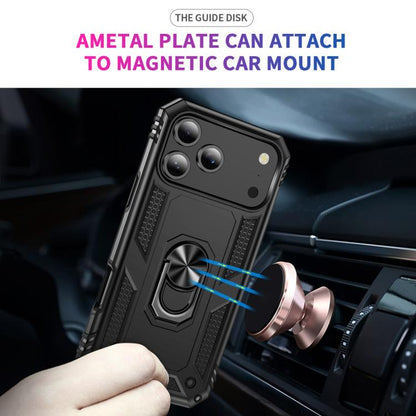 Shockproof TPU Hybrid PC Phone Case with Holder, For iPhone 18 Pro / 17 Pro, For iPhone 18 Pro Max / 17 Pro Max, For iPhone 17, For iPhone 17 Air