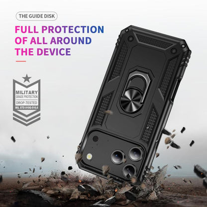 Shockproof TPU Hybrid PC Phone Case with Holder, For iPhone 18 Pro / 17 Pro, For iPhone 18 Pro Max / 17 Pro Max, For iPhone 17, For iPhone 17 Air