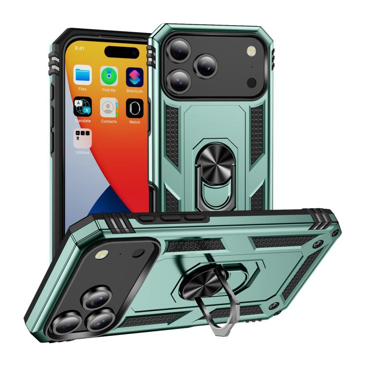 Shockproof TPU Hybrid PC Phone Case with Holder, For iPhone 18 Pro / 17 Pro, For iPhone 18 Pro Max / 17 Pro Max, For iPhone 17, For iPhone 17 Air