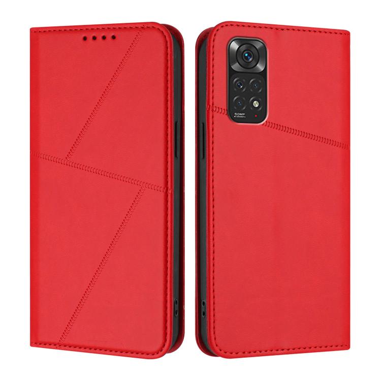 Strong Magnetic Frosted Flip Leather Phone Case, For Redmi 10C, For Redmi Note 11 / 11S 4G Global, For Redmi Note 11 Pro 4G Global, For Redmi 10