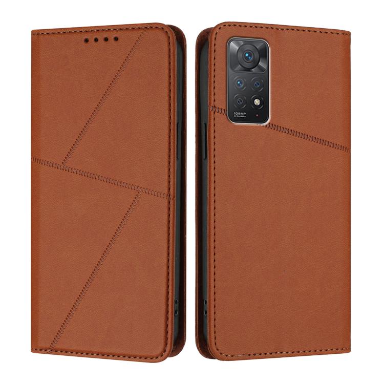 Strong Magnetic Frosted Flip Leather Phone Case, For Redmi 10C, For Redmi Note 11 / 11S 4G Global, For Redmi Note 11 Pro 4G Global, For Redmi 10