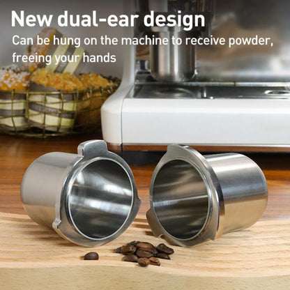 Coffee Machine Handle Stainless Steel Dosing Cup Mug Coffee Powder Feeder For Breville 8 Series, 54mm Compatible Type, 54mm Classic