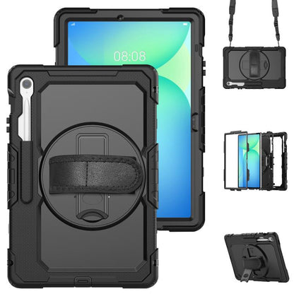 Silicone Hybrid PC Tablet Case with Shoulder Strap, For Samsung Galaxy Tab S10 Lite / S10 FE, For Samsung Galaxy Tab S11, For Samsung Galaxy Tab S10 FE+