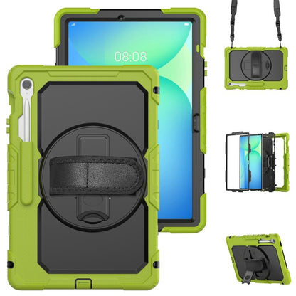 Silicone Hybrid PC Tablet Case with Shoulder Strap, For Samsung Galaxy Tab S10 Lite / S10 FE, For Samsung Galaxy Tab S11, For Samsung Galaxy Tab S10 FE+