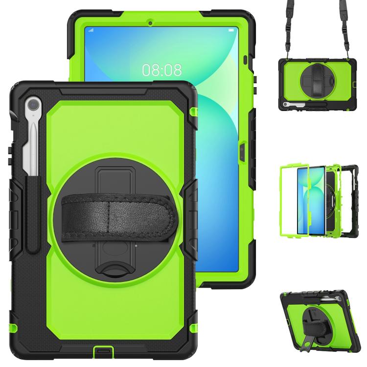 Silicone Hybrid PC Tablet Case with Shoulder Strap, For Samsung Galaxy Tab S10 Lite / S10 FE, For Samsung Galaxy Tab S11, For Samsung Galaxy Tab S10 FE+