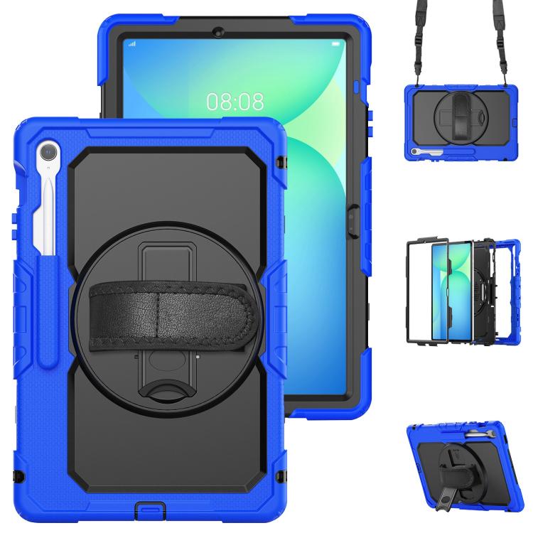 Silicone Hybrid PC Tablet Case with Shoulder Strap, For Samsung Galaxy Tab S10 Lite / S10 FE, For Samsung Galaxy Tab S11, For Samsung Galaxy Tab S10 FE+
