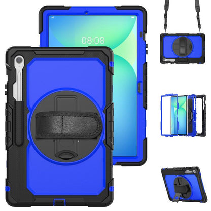 Silicone Hybrid PC Tablet Case with Shoulder Strap, For Samsung Galaxy Tab S10 Lite / S10 FE, For Samsung Galaxy Tab S11, For Samsung Galaxy Tab S10 FE+