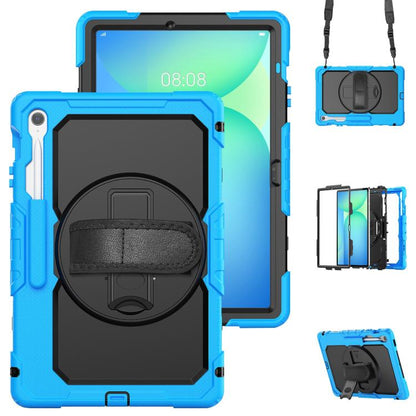 Silicone Hybrid PC Tablet Case with Shoulder Strap, For Samsung Galaxy Tab S10 Lite / S10 FE, For Samsung Galaxy Tab S11, For Samsung Galaxy Tab S10 FE+