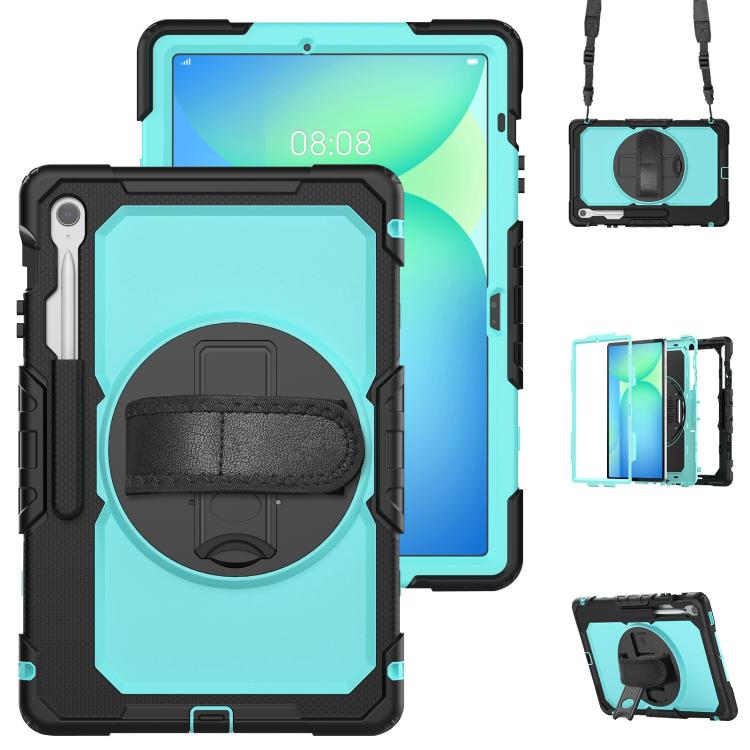 Silicone Hybrid PC Tablet Case with Shoulder Strap, For Samsung Galaxy Tab S10 Lite / S10 FE, For Samsung Galaxy Tab S11, For Samsung Galaxy Tab S10 FE+