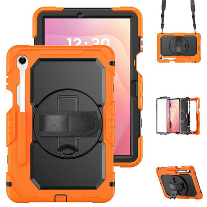 Silicone Hybrid PC Tablet Case with Shoulder Strap, For Samsung Galaxy Tab S10 Lite / S10 FE, For Samsung Galaxy Tab S11, For Samsung Galaxy Tab S10 FE+
