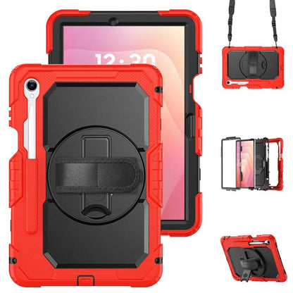 Silicone Hybrid PC Tablet Case with Shoulder Strap, For Samsung Galaxy Tab S10 Lite / S10 FE, For Samsung Galaxy Tab S11, For Samsung Galaxy Tab S10 FE+