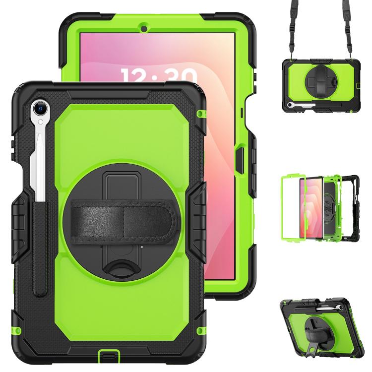 Silicone Hybrid PC Tablet Case with Shoulder Strap, For Samsung Galaxy Tab S10 Lite / S10 FE, For Samsung Galaxy Tab S11, For Samsung Galaxy Tab S10 FE+