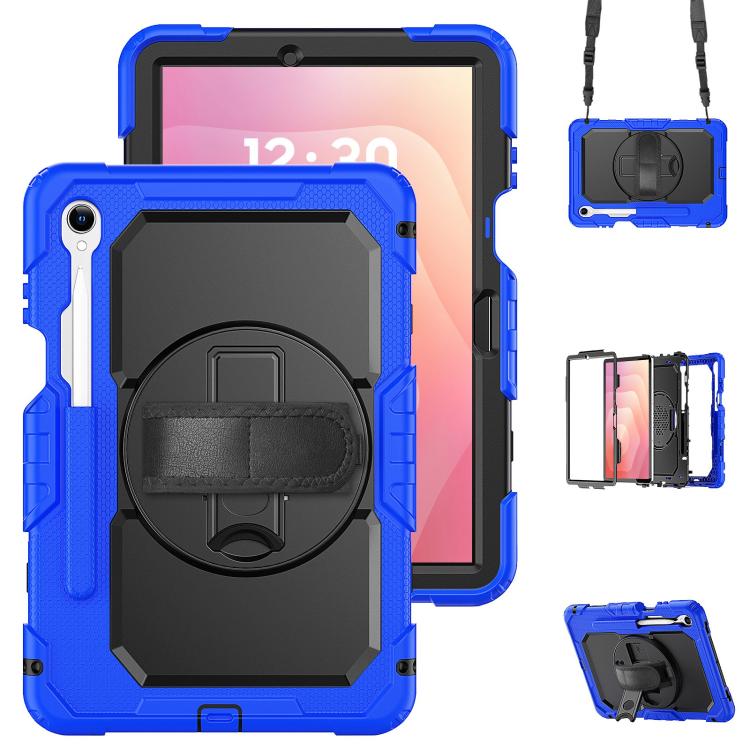 Silicone Hybrid PC Tablet Case with Shoulder Strap, For Samsung Galaxy Tab S10 Lite / S10 FE, For Samsung Galaxy Tab S11, For Samsung Galaxy Tab S10 FE+