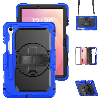 Silicone Hybrid PC Tablet Case with Shoulder Strap, For Samsung Galaxy Tab S10 Lite / S10 FE, For Samsung Galaxy Tab S11, For Samsung Galaxy Tab S10 FE+