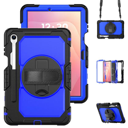 Silicone Hybrid PC Tablet Case with Shoulder Strap, For Samsung Galaxy Tab S10 Lite / S10 FE, For Samsung Galaxy Tab S11, For Samsung Galaxy Tab S10 FE+