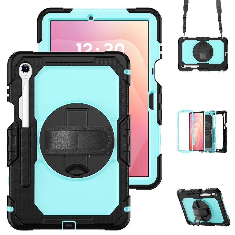 Silicone Hybrid PC Tablet Case with Shoulder Strap, For Samsung Galaxy Tab S10 Lite / S10 FE, For Samsung Galaxy Tab S11, For Samsung Galaxy Tab S10 FE+