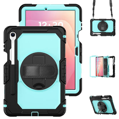 Silicone Hybrid PC Tablet Case with Shoulder Strap, For Samsung Galaxy Tab S10 Lite / S10 FE, For Samsung Galaxy Tab S11, For Samsung Galaxy Tab S10 FE+