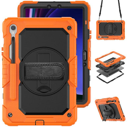 Silicone Hybrid PC Tablet Case with Shoulder Strap, For Samsung Galaxy Tab S10 Lite / S10 FE, For Samsung Galaxy Tab S11, For Samsung Galaxy Tab S10 FE+