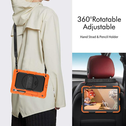 Silicone Hybrid PC Tablet Case with Shoulder Strap, For Samsung Galaxy Tab S10 Lite / S10 FE, For Samsung Galaxy Tab S11, For Samsung Galaxy Tab S10 FE+