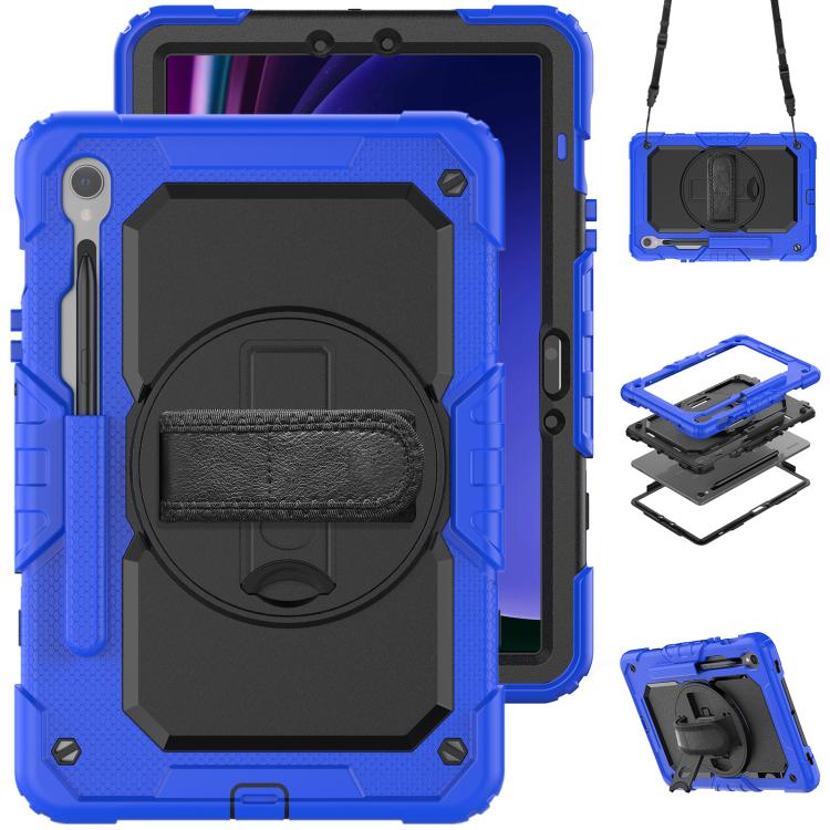 Silicone Hybrid PC Tablet Case with Shoulder Strap, For Samsung Galaxy Tab S10 Lite / S10 FE, For Samsung Galaxy Tab S11, For Samsung Galaxy Tab S10 FE+