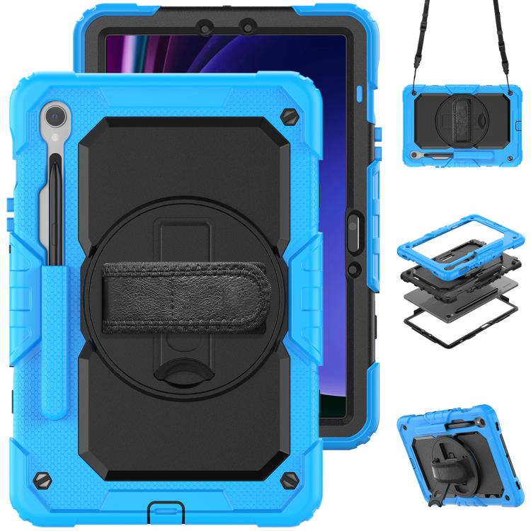 Silicone Hybrid PC Tablet Case with Shoulder Strap, For Samsung Galaxy Tab S10 Lite / S10 FE, For Samsung Galaxy Tab S11, For Samsung Galaxy Tab S10 FE+