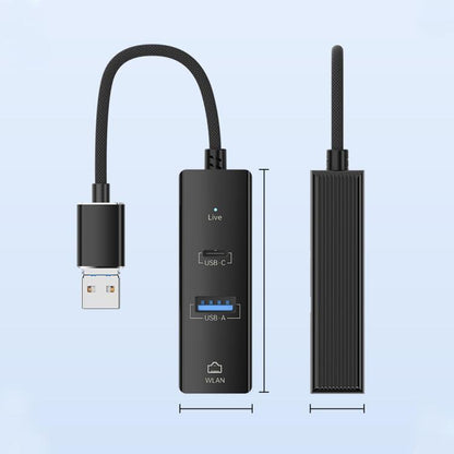 USB / 8 Pin to Type-C RJ45 USB-A HUB Expand Converter, USB / 8 Pin