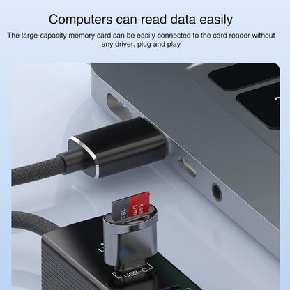 Type-C to Type-C RJ45 USB-A HUB Expand Converter
